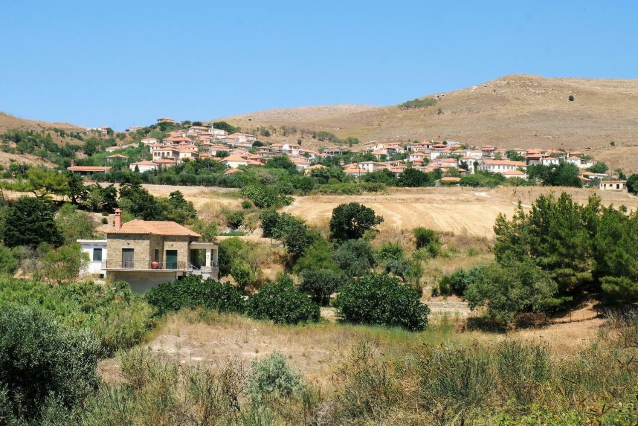 Вилла Stone House Of Panos Kornos Экстерьер фото